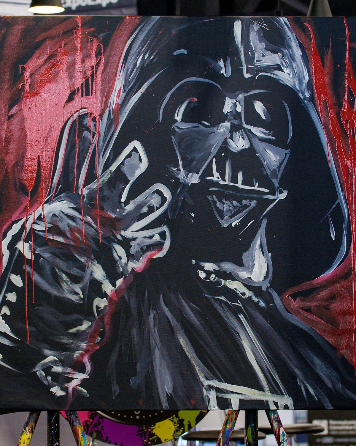 Commissioned pop culture painting of Darth Vader