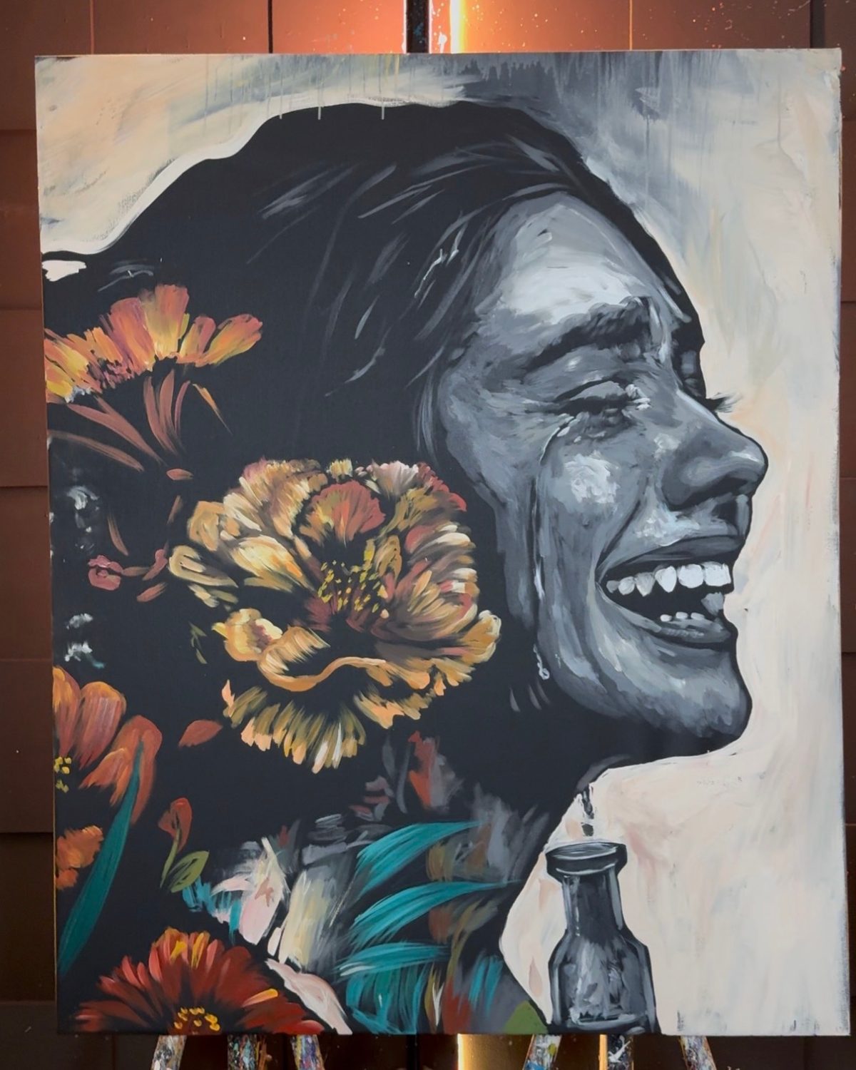 Live speed-painted prophetic piece born in a worship service