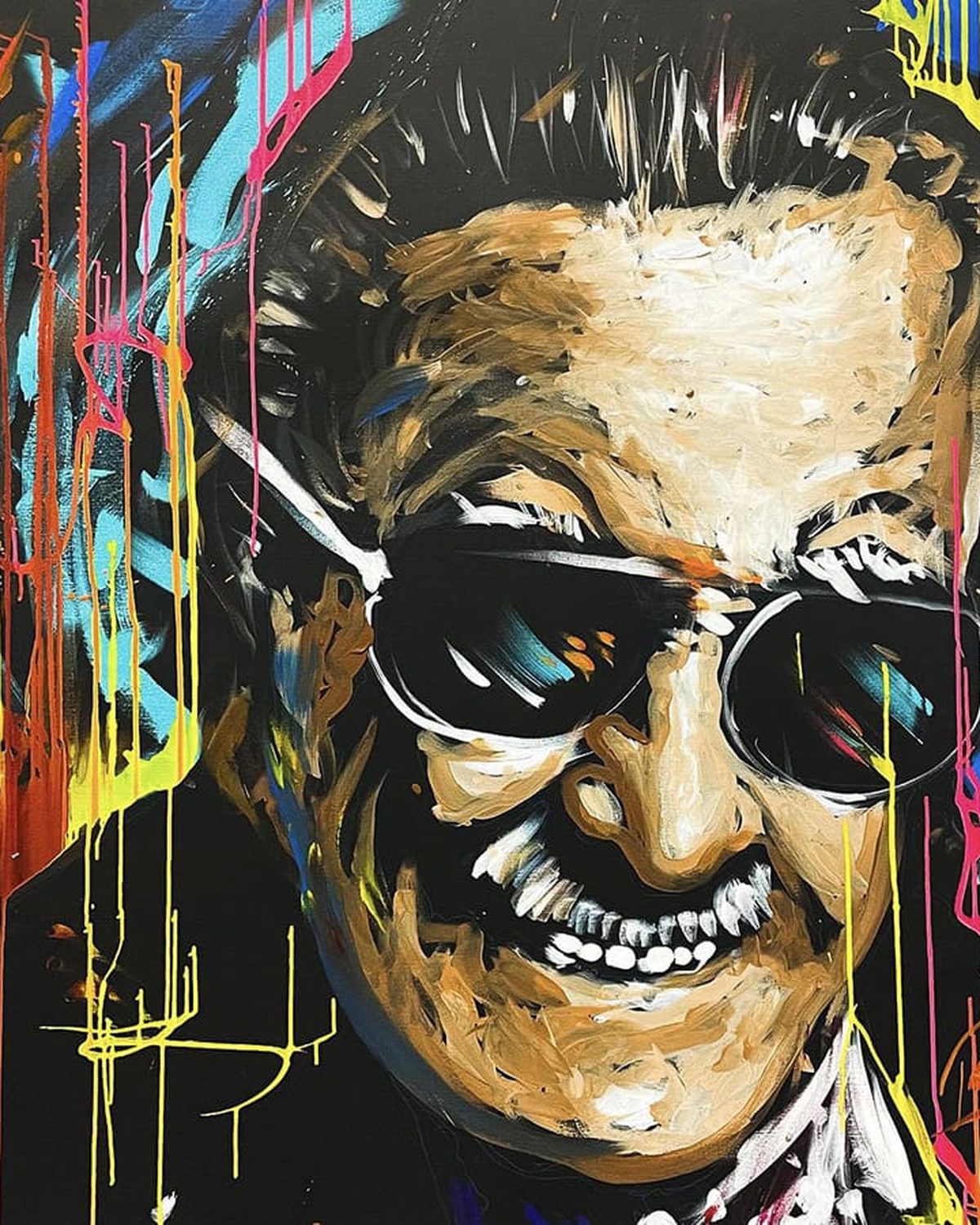 Commissioned tribute portrait of Stan Lee