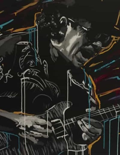 Carlos Santana speed painting celebrity painters