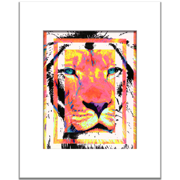 Modern Christian Pop Art lion of judah