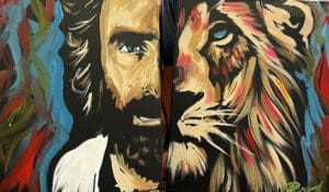 Jesus Lion Of Judah Painting 