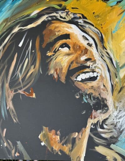 painting of jesus smiling